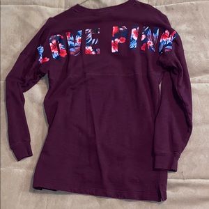 Pink sweatshirt tunic